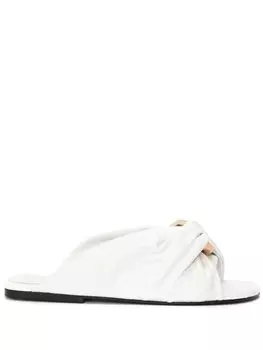 Шлепанцы с узлом JW Anderson, белый