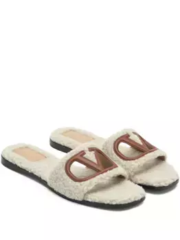 Шлепанцы с вырезами VALENTINO GARAVANI, нейтральный