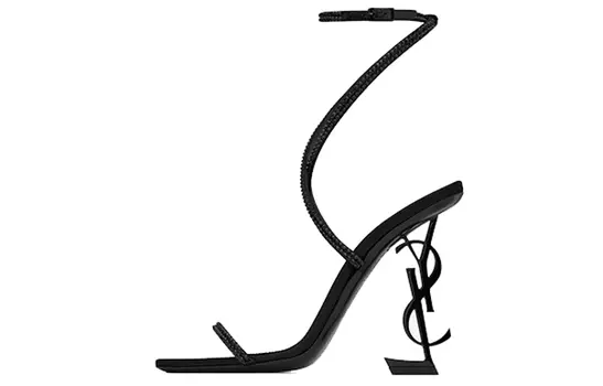 Женские босоножки Saint Laurent Opyum, черный