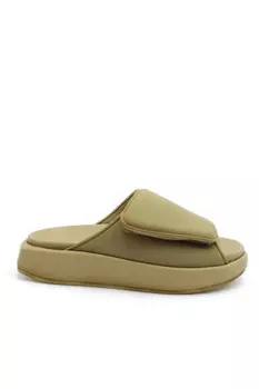 Шлепанцы Scuba масляно-желтого цвета GIA BORGHINI