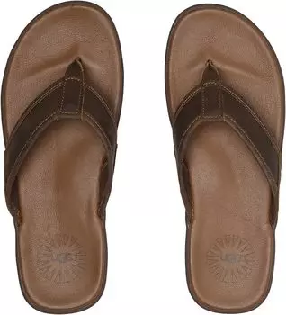 Шлепанцы Seaside Flip Leather UGG, цвет Luggage