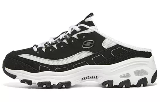 Шлепанцы серии D"LITES женские, черные/белые Skechers