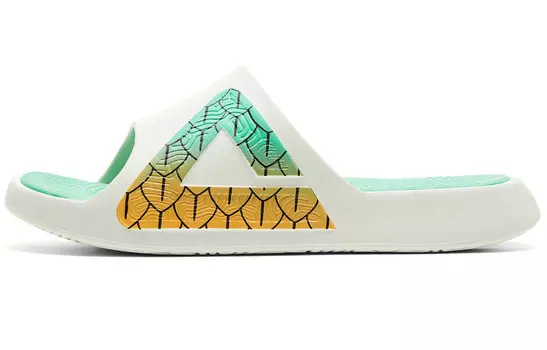 Шлепанцы серии Guochuang для мужчин, молочно-нефритового цвета Peak