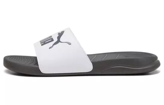 Шлепанцы серии Puma Popcat унисекс, White/Gray