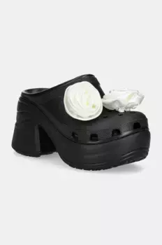 Шлепанцы Siren Rosette Clog Crocs, черный