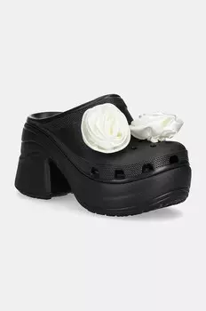 Шлепанцы Siren Rosette Clog Crocs, черный