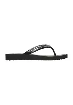 Шлепанцы SKECHERS, цвет Blk Black Mitobuc