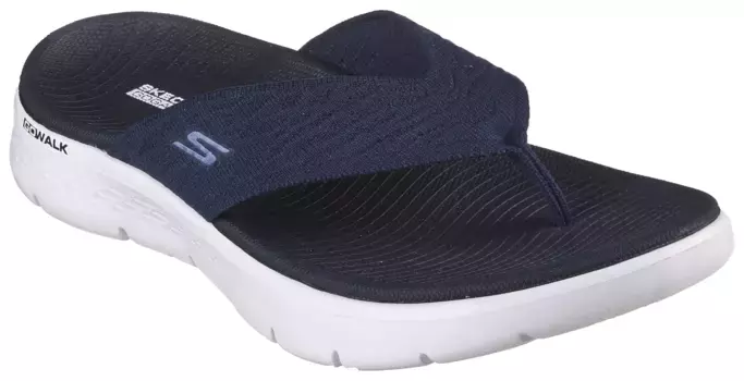Шлепанцы Skechers "GO WALK FLEX SANDAL-SPLENDOR-X", летняя обувь, тапочки, туфли для бассейна со стелькой Goga Mat, цвет морской волны