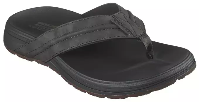 Шлепанцы Skechers "PATINO-MARLEE", летняя обувь, тапочки, горки для бассейна, обувь для купания, с мягким носком, коричневый