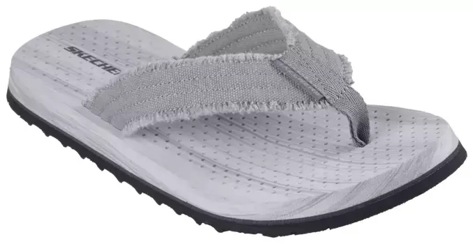 Шлепанцы Skechers "TANTRIC-FRITZ", летняя обувь, тапочки, горки для бассейна, обувь для купания, с мягким носком, серый