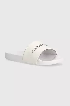 Шлепанцы SLIDE INSTITUITIONAL MTR Calvin Klein Jeans, белый