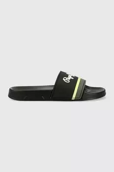 Шлепанцы SLIDER Pepe Jeans, черный