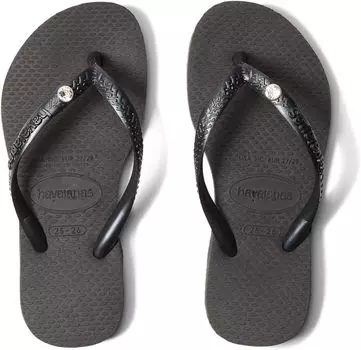 Шлепанцы Slim Crystal SW II Flip Flop Sandal Havaianas, черный