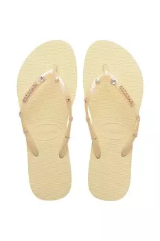 Шлепанцы Slim Luxury Aqua Havaianas, бежевый