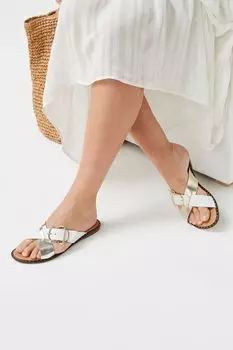 Шлепанцы со скрещенными бретелями и пряжками Forever Comfort Next, белый