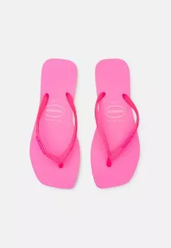 Шлепанцы SQUARE GLITTER NEON Havaianas, цвет beige/pink