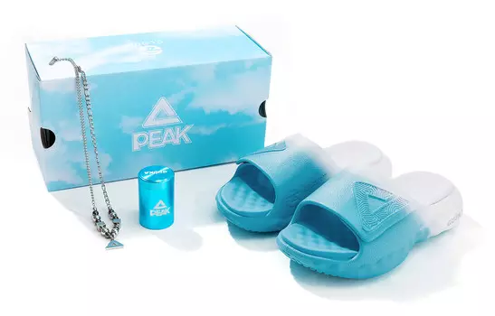 Шлепанцы State Pole Cloud женские, белые/королевские синие Peak