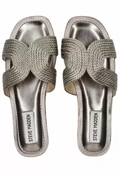 Шлепанцы Steve Madden, посеребренный