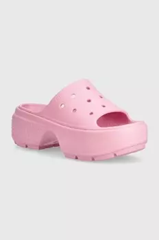 Шлепанцы Stomp Slide Crocs, розовый