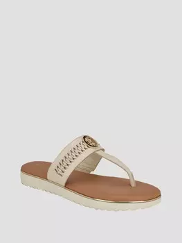 Шлепанцы-стринги Kellin Guess Factory, бежевый