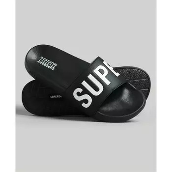 Шлепанцы Superdry Code Core Vegan Pool, черный
