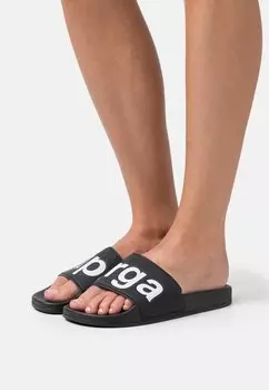 Шлепанцы Superga, черно-белый