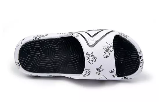 Шлепанцы Surfing The Big Triangle 2.0 унисекс белые/черные Peak