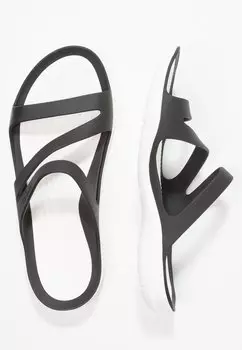 Шлепанцы Swiftwater Crocs, черный/белый