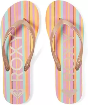 Шлепанцы Tahiti VII Roxy, цвет Gold/Turquoise