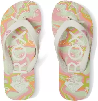 Шлепанцы Tahiti VII Roxy, цвет Green/Pink