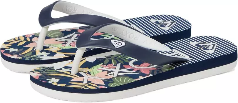 Шлепанцы Tahiti VII Roxy, цвет Light Yellow/White/True Navy