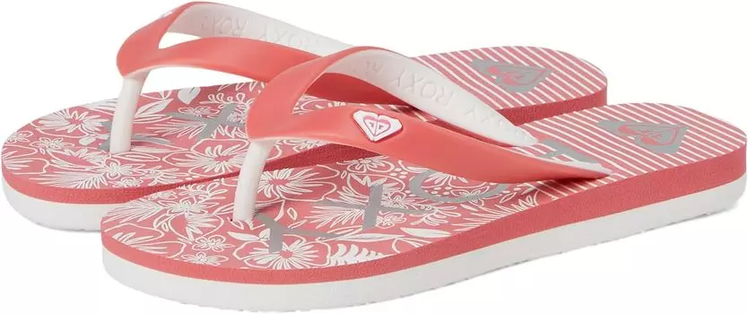 Шлепанцы Tahiti VII Roxy, цвет Red/White