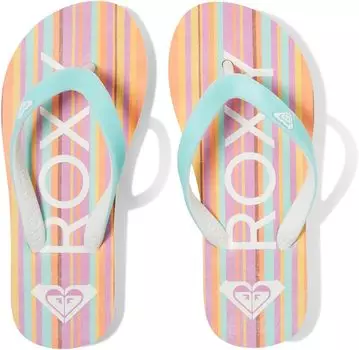 Шлепанцы Tahiti VII Roxy, цвет Turquoise/Citrus
