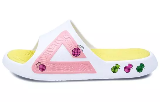 Шлепанцы Tai Ji1.0 унисекс белые розовые желтые Peak