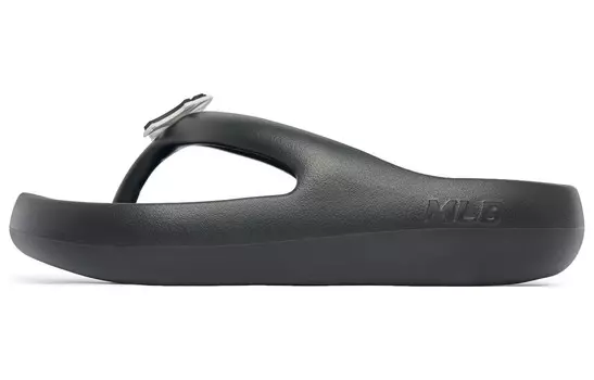 Шлепанцы-тапочки унисекс черные Mlb