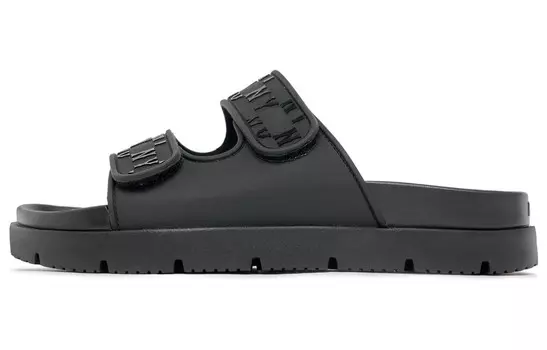 Шлепанцы-тапочки унисекс черные Mlb