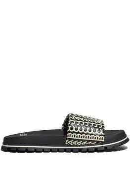 Шлепанцы The Slide Monogram Marc Jacobs, черный