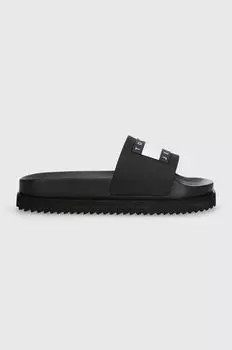 Шлепанцы TJW ELEVATED FLATFORM SLIDE Tommy Jeans, черный