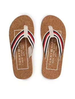 Шлепанцы Tommy Hilfiger Beige, разноцветный/бежевый