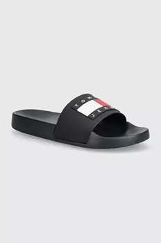Шлепанцы Tommy Jeans POOL SLIDE ESS, темно-синий