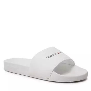 Шлепанцы Tommy Jeans PrintedPu Pool, белый