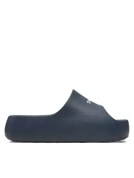 Шлепанцы Tommy Jeans Tjw Chunky Flatform Slide, темно-синий