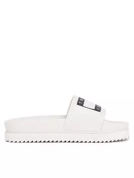 Шлепанцы Tommy Jeans Tjw Elevated Flatform Slide, экрю