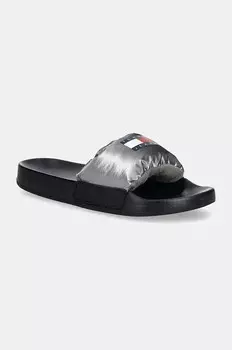 Шлепанцы Tommy Jeans TJW INTERESTING MAT POOL SLIDE, серебряный