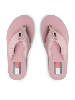 Шлепанцы Tommy Jeans Webbing Mid Beach Sndl Nw Strip EN0EN02114, розовый