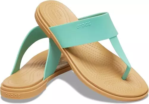 Шлепанцы Tulum Flip Crocs, цвет Jade Stone