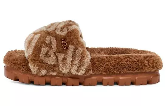 Шлепанцы UGG женские, коричневый