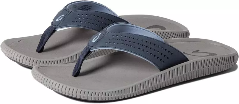 Шлепанцы Ulele OluKai, цвет Blue Depth/Charcoal