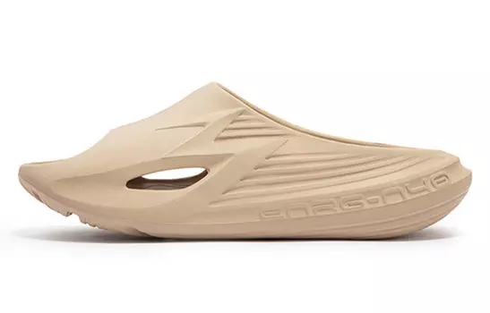 Шлепанцы унисекс абрикосово-коричневого цвета 361°