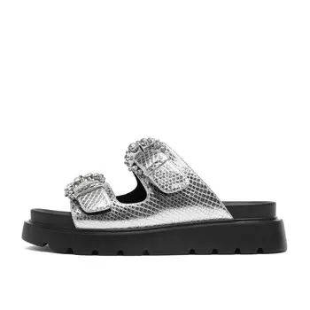 Шлепанцы унисекс Belle, серебряный